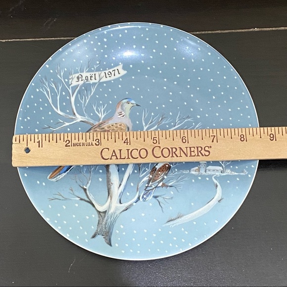 1971 HAVILAND Limoges 12 Days of Christmas Two Turtle Doves Decorative Plate - Picture 5 of 10